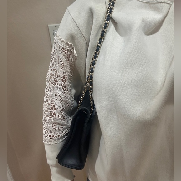 Tory Burch small classic one flap gold chain crossbody/ shoulder bag - Picture 9 of 16